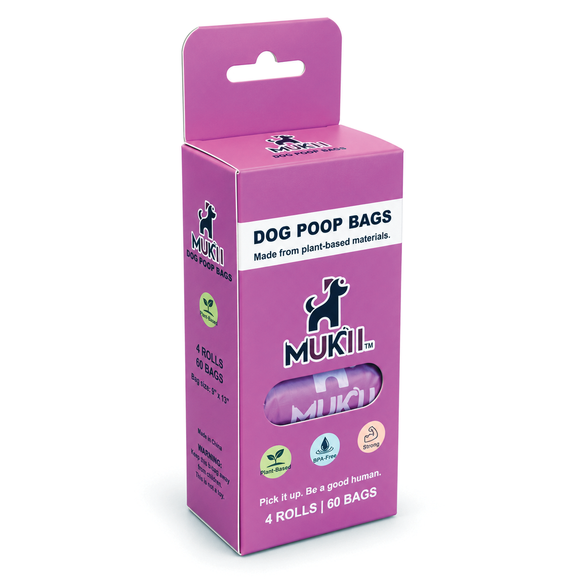 Poop Bag - Veg-Based 60 bags-Lavender